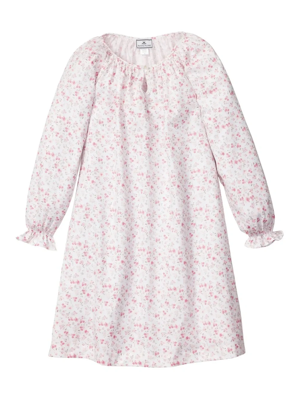 Petite Plume Girl's Delphine L/S Nightgown in Dorset Floral Size 7